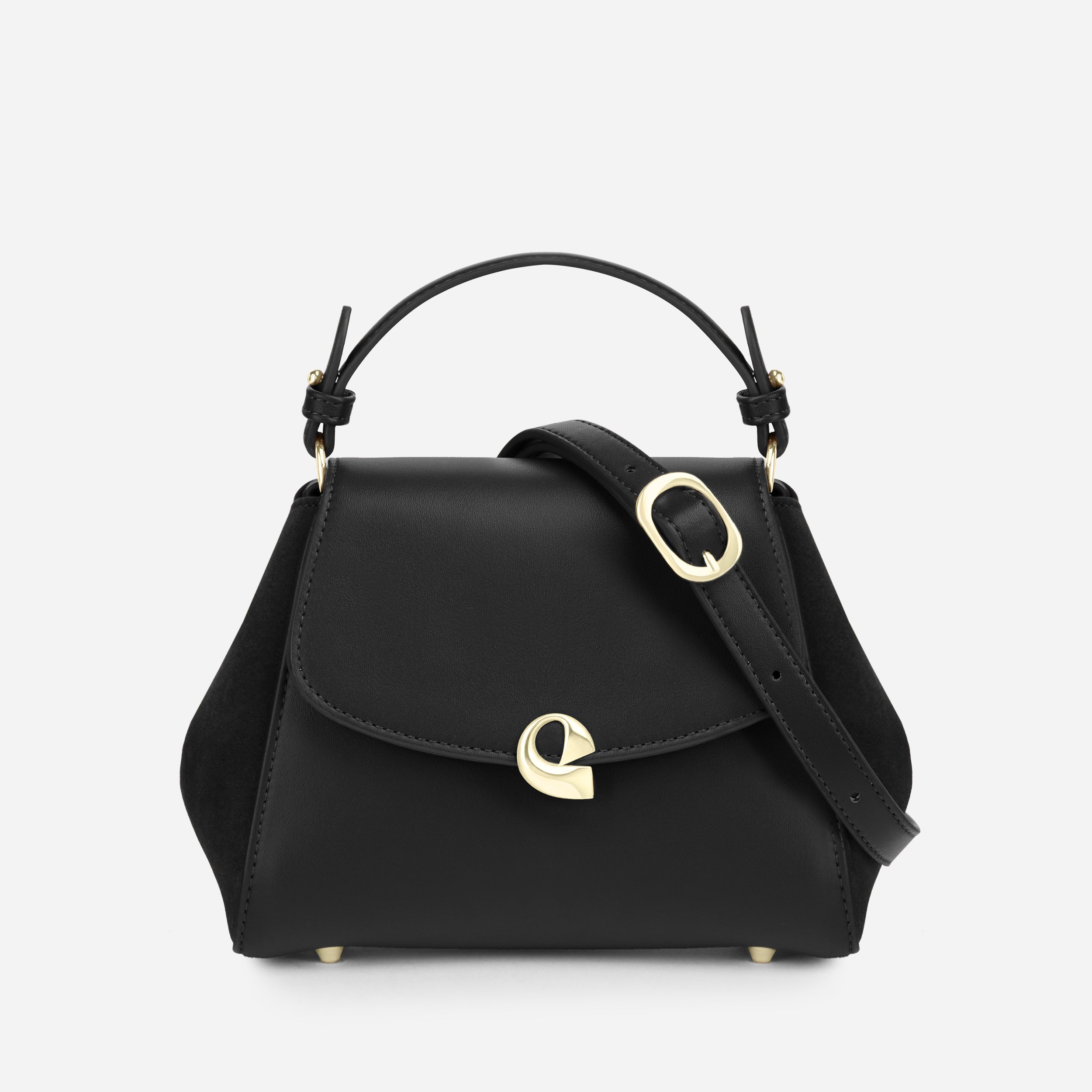 Sac Aura précieuse suede noir