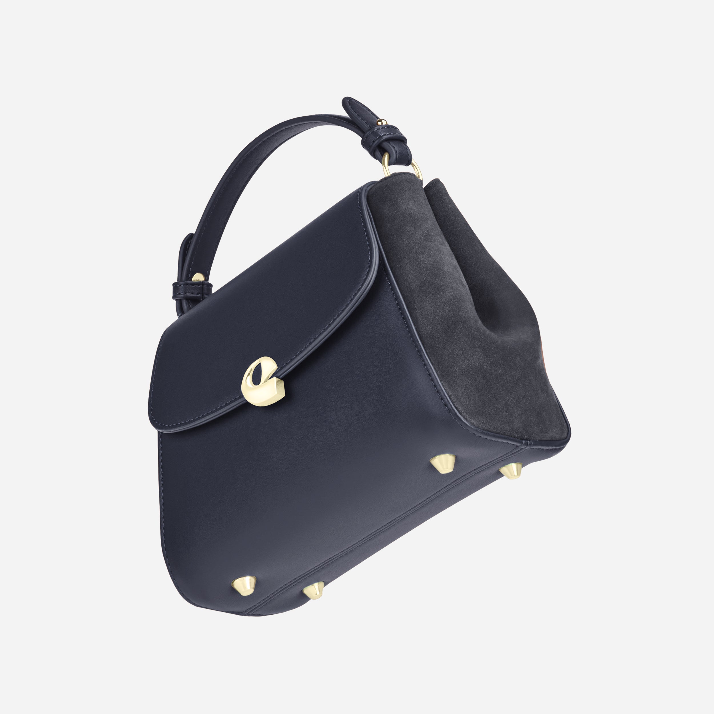 Sac Aura précieuse suede navy
