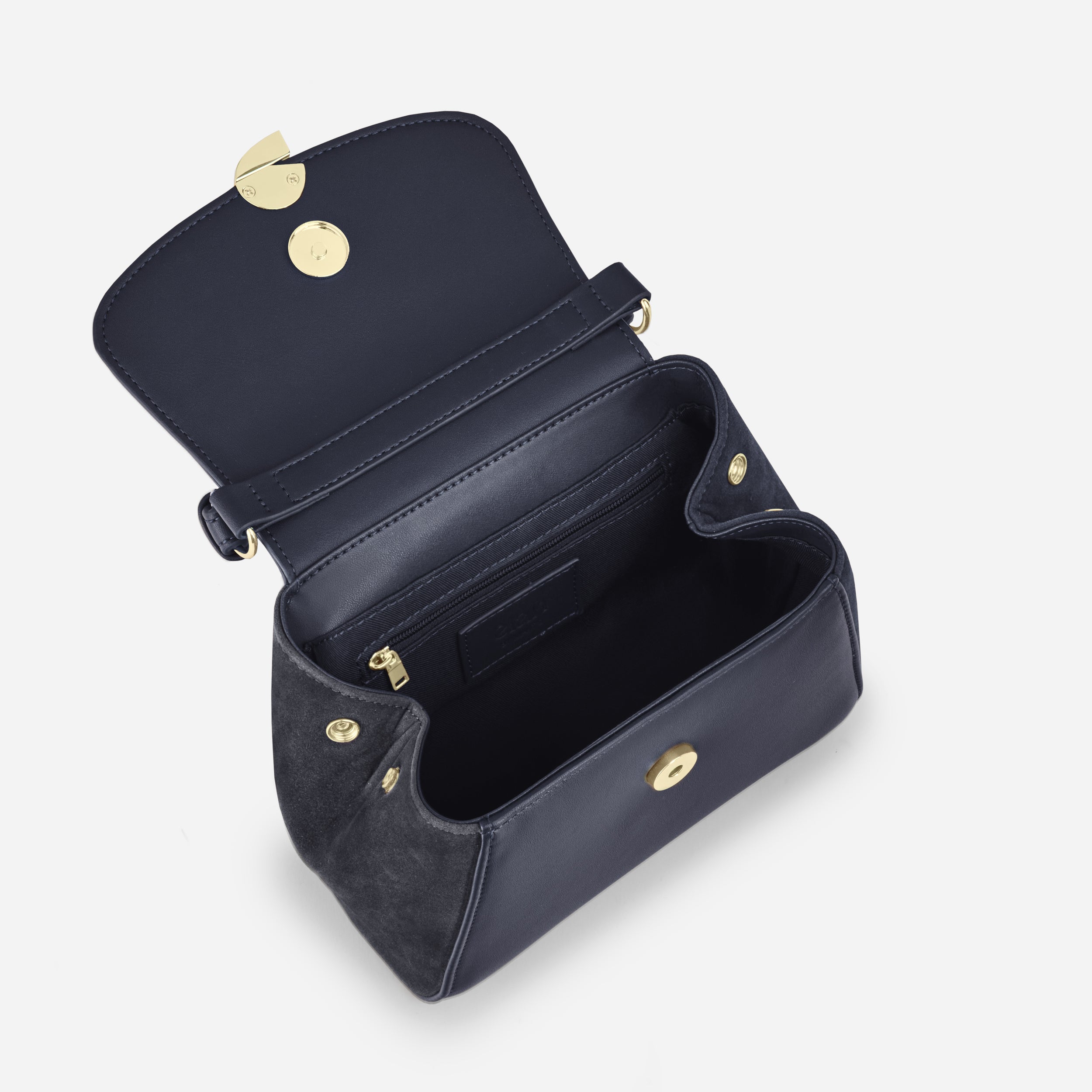 Sac Aura précieuse suede navy