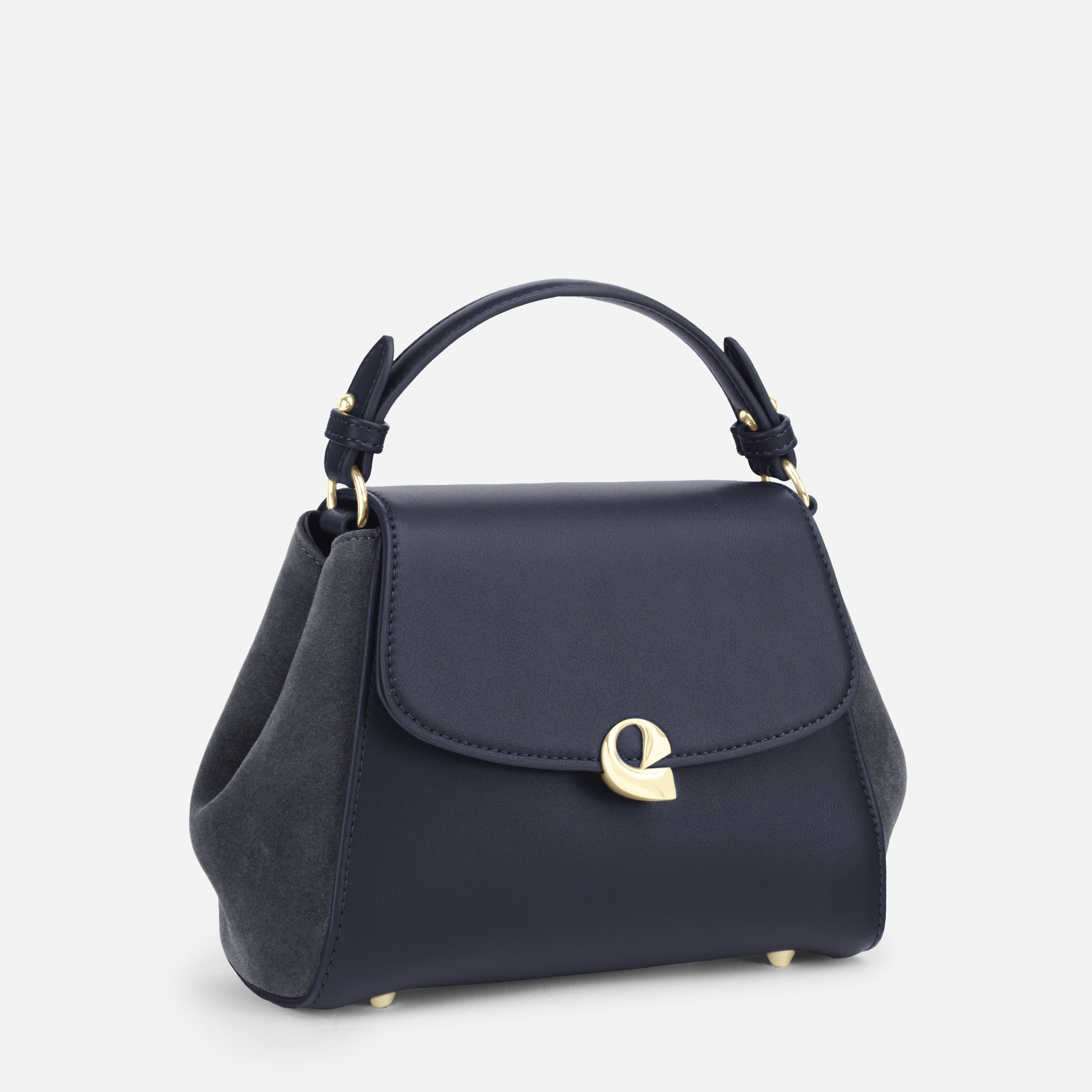 Sac Aura précieuse suede navy