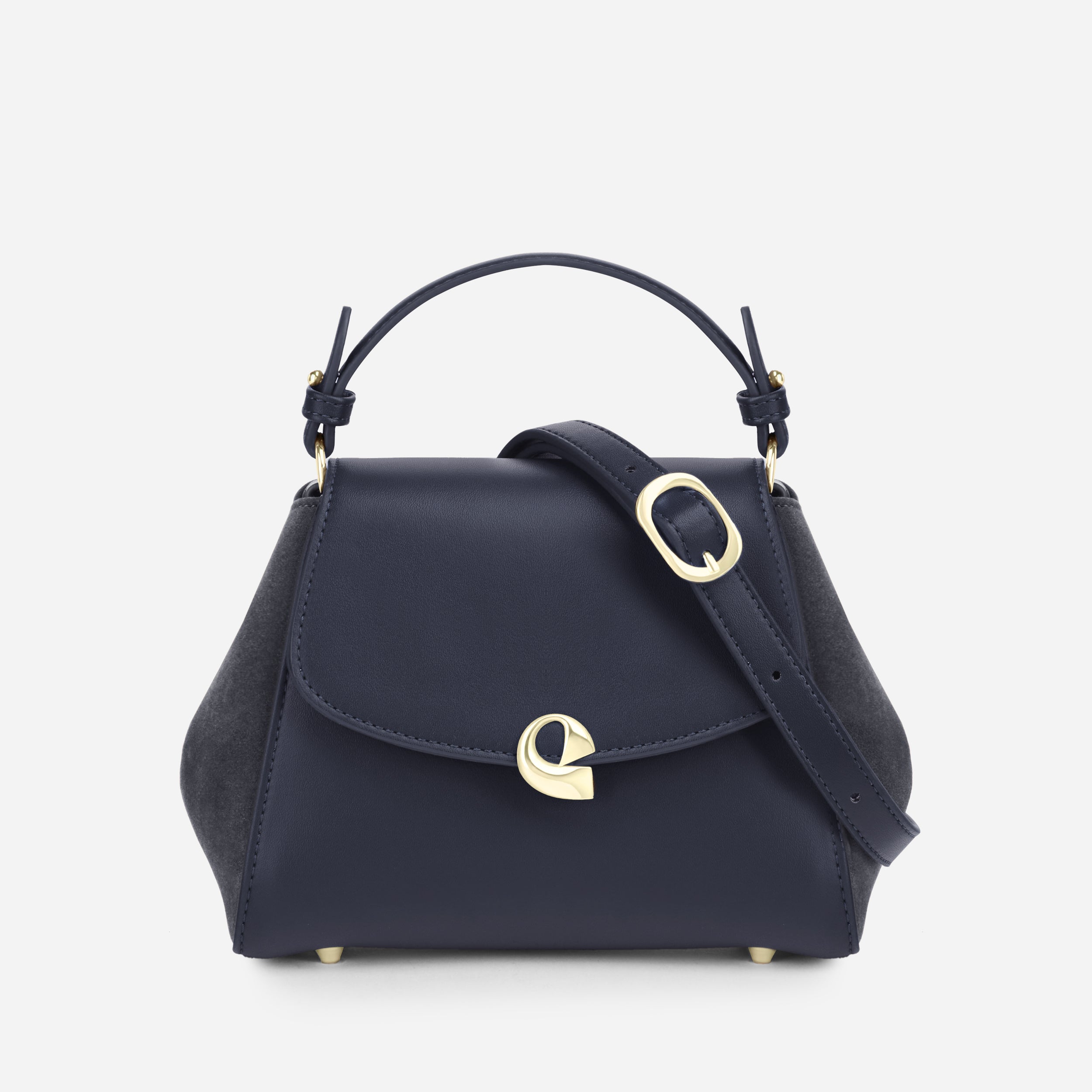 Sac Aura précieuse suede navy
