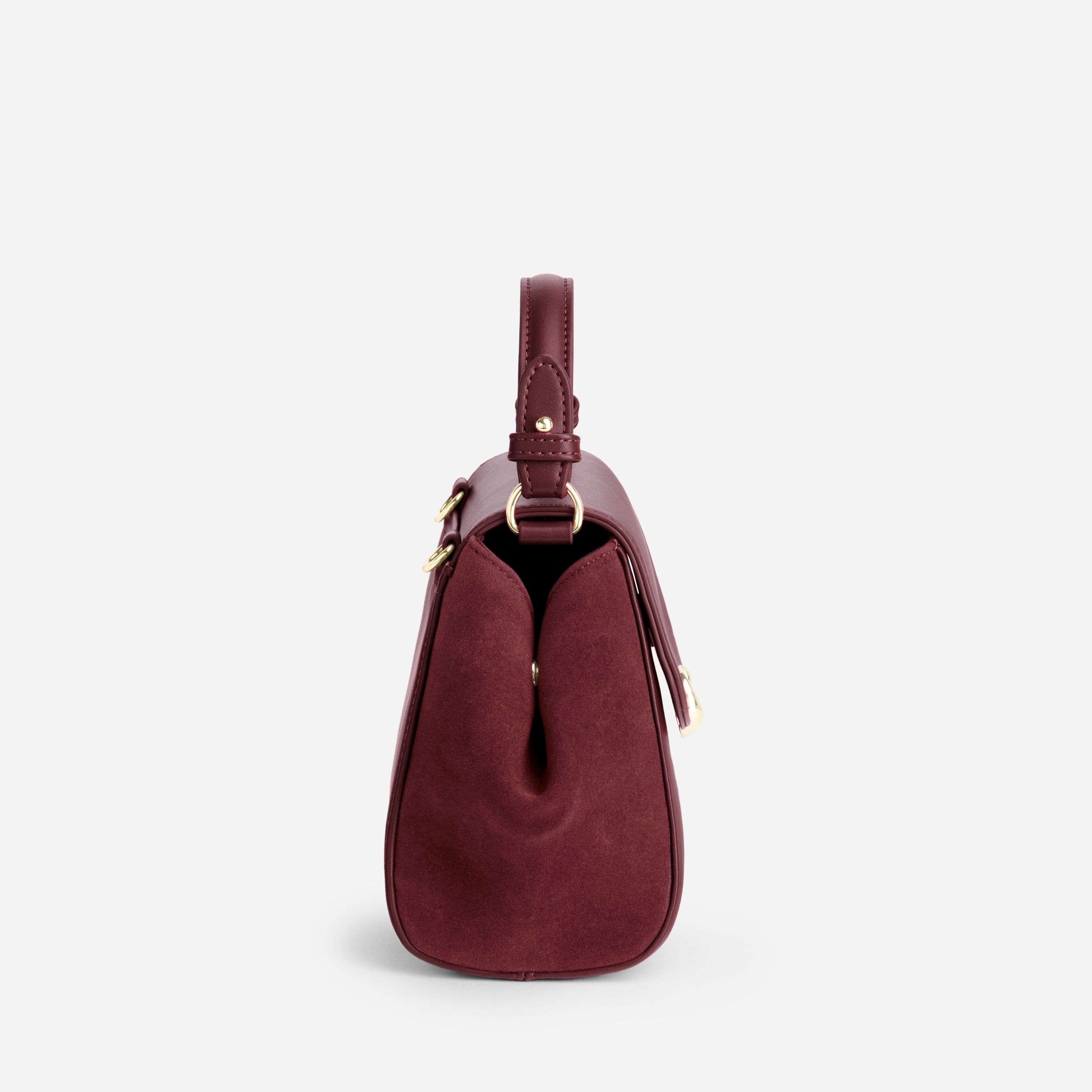 Sac Aura Précieuse - Suede burgundy