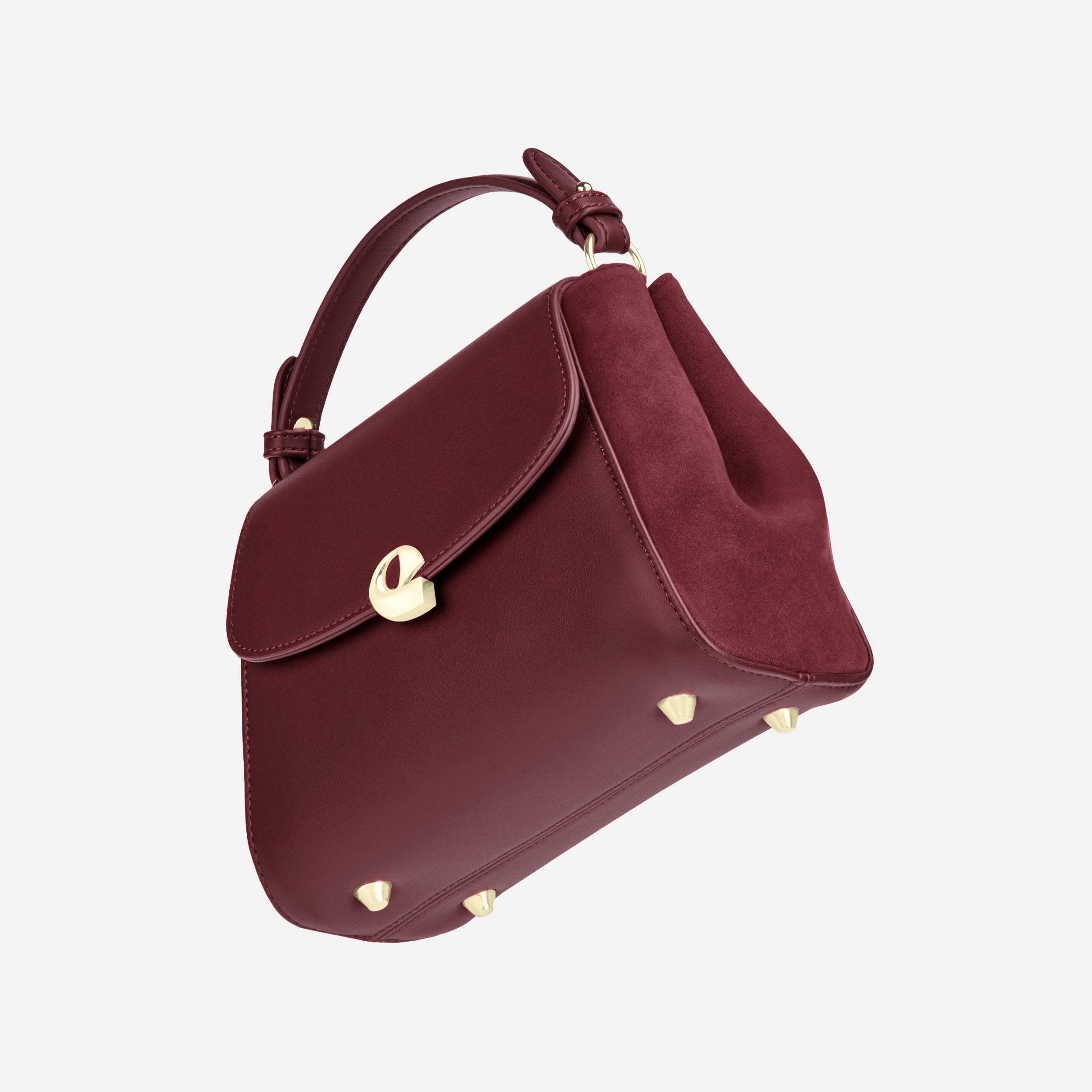 Sac Aura Précieuse - Suede burgundy