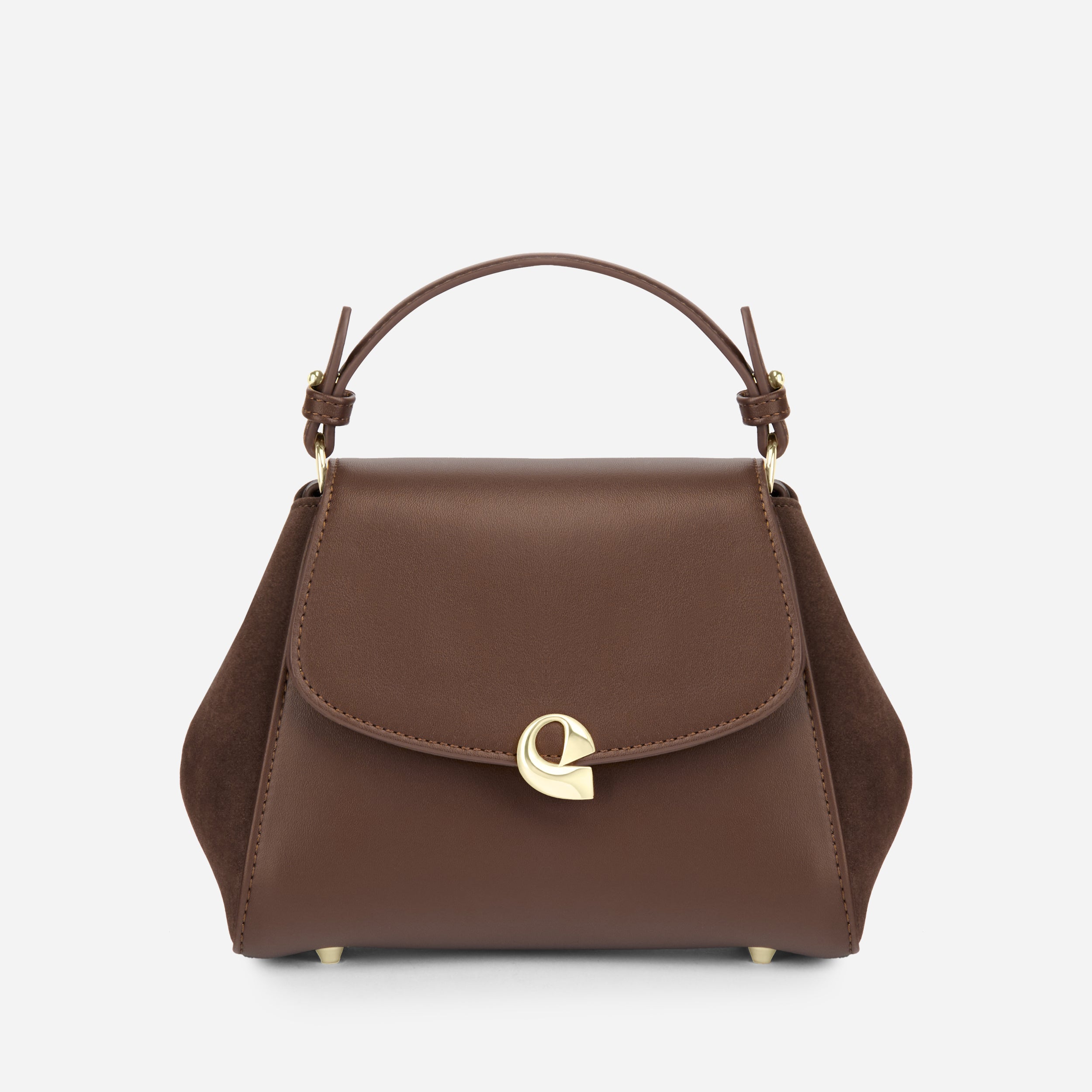 Sac Aura précieuse suede chocolat