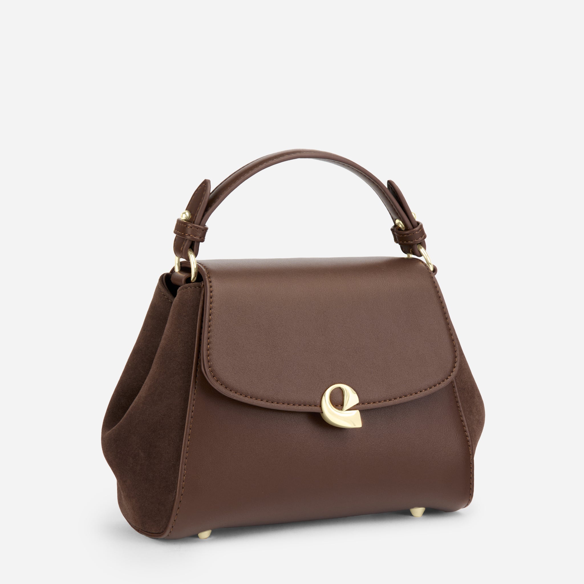 Sac Aura précieuse suede chocolat