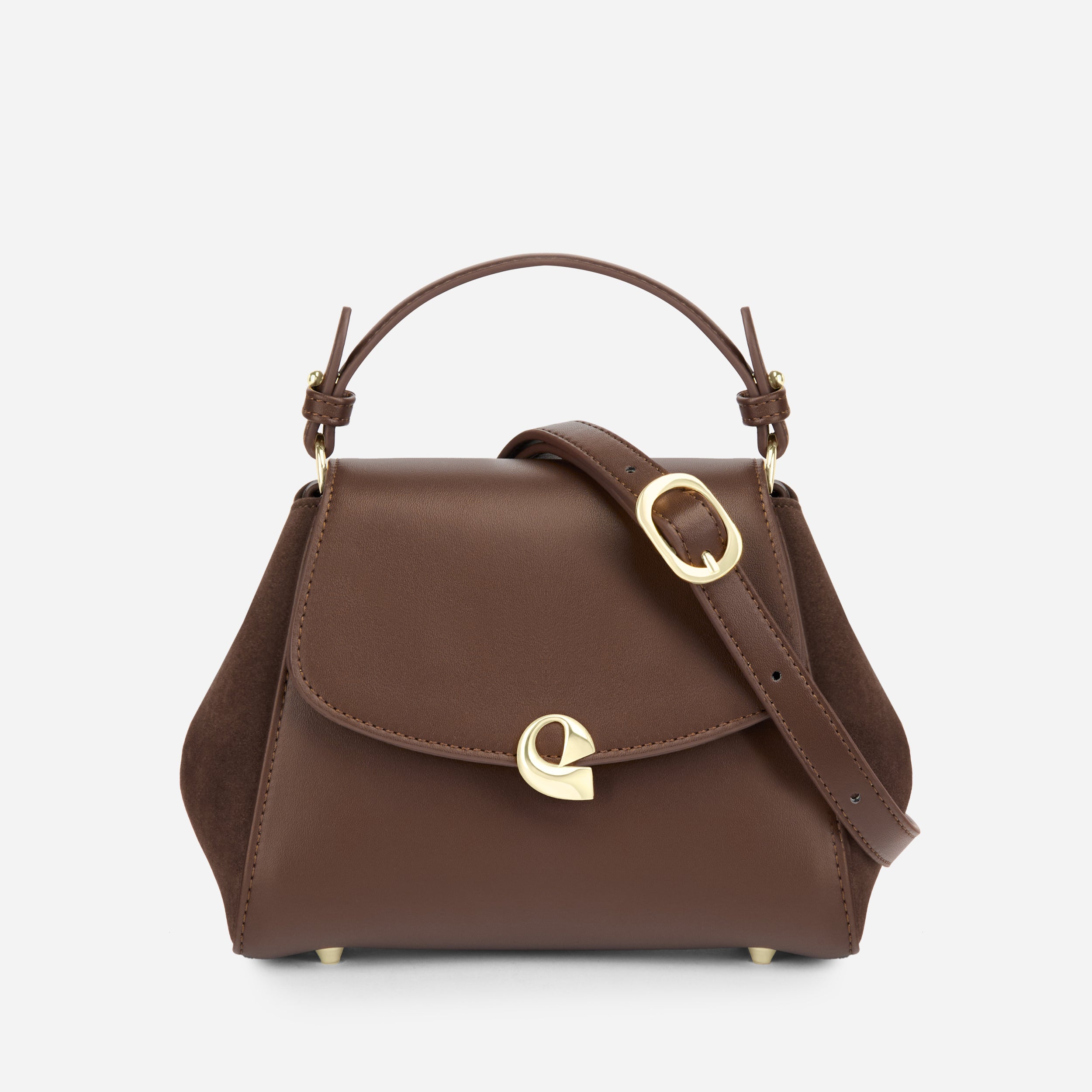 Sac Aura précieuse suede chocolat