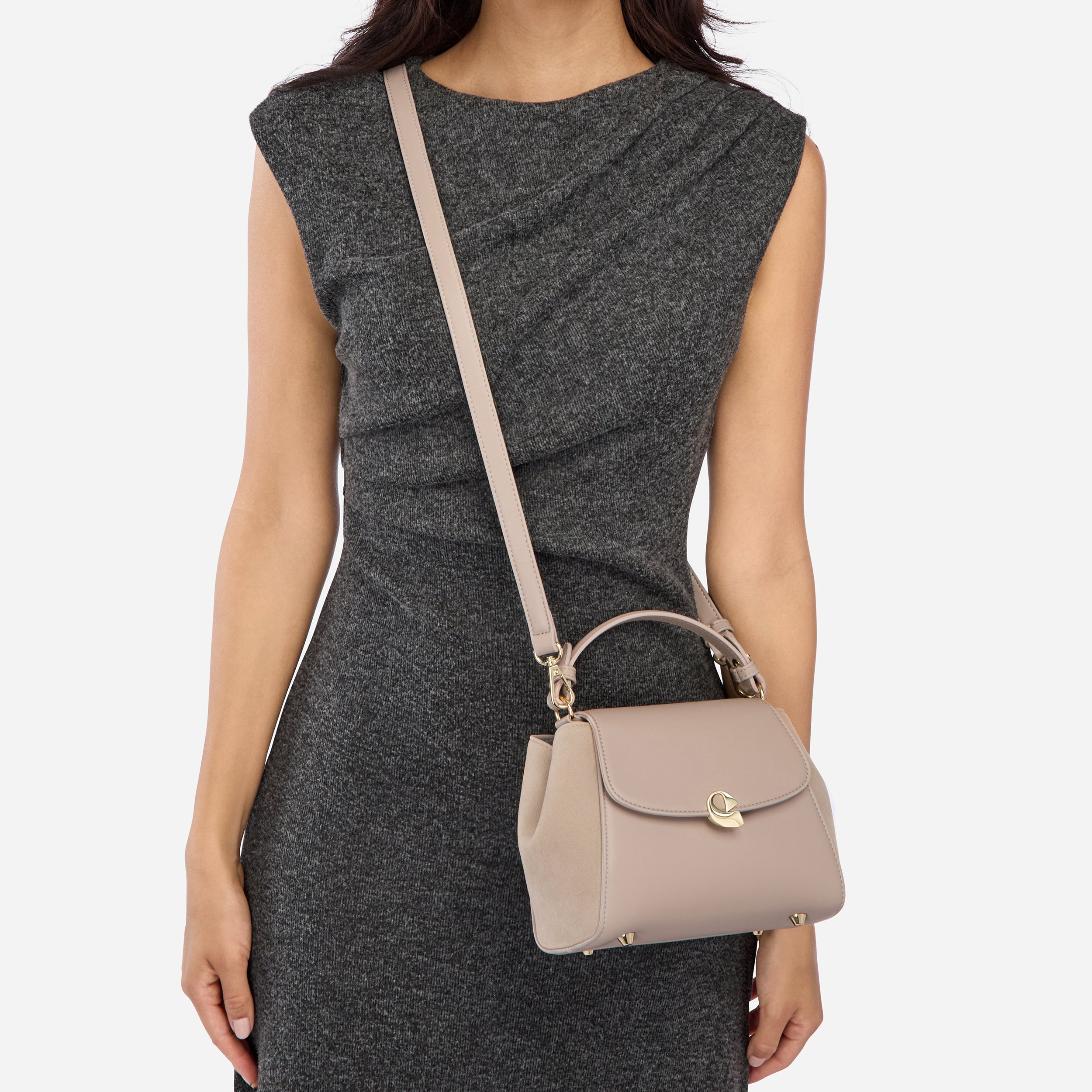 Sac Aura précieuse suede sable
