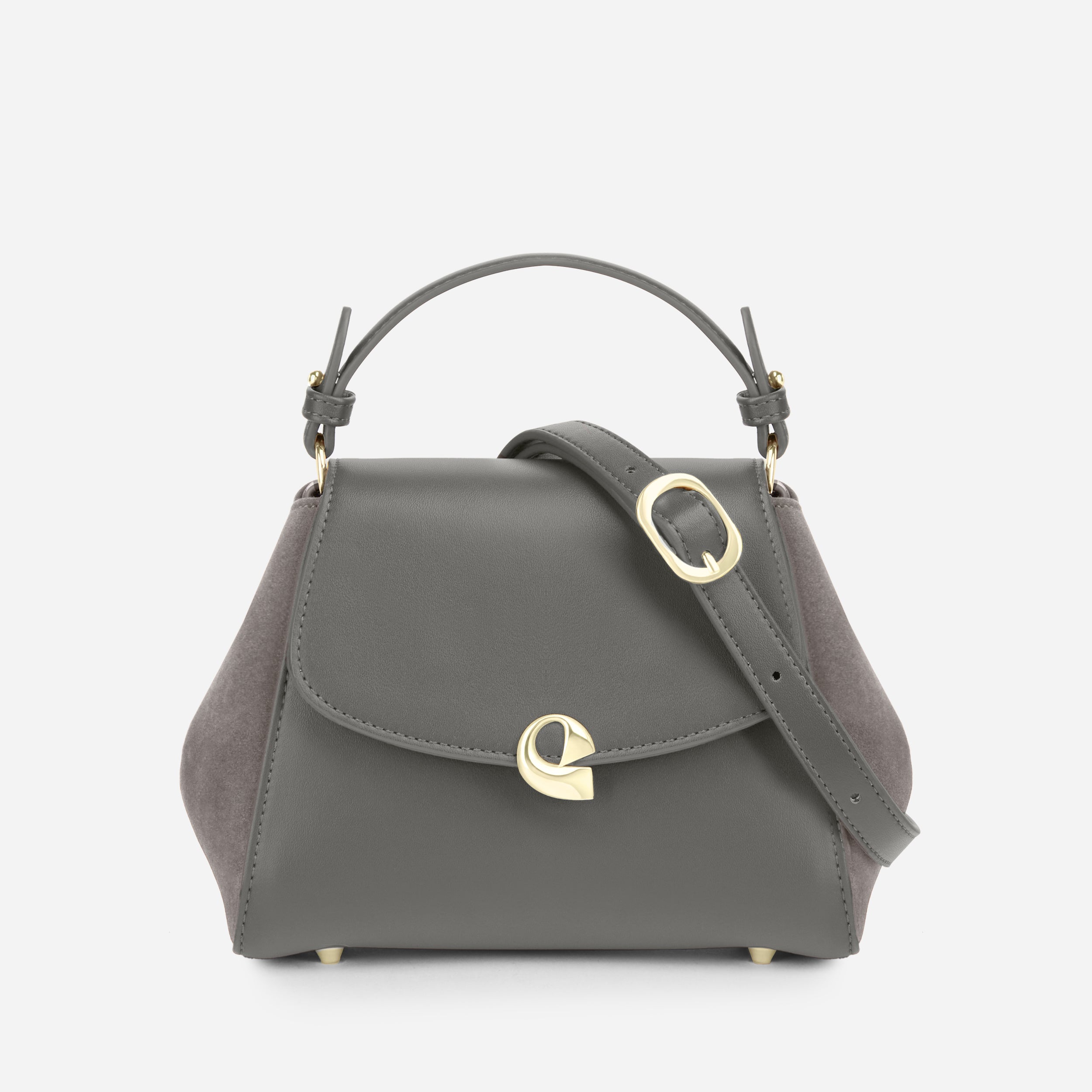 Sac Aura Précieuse - Suede gris graphite