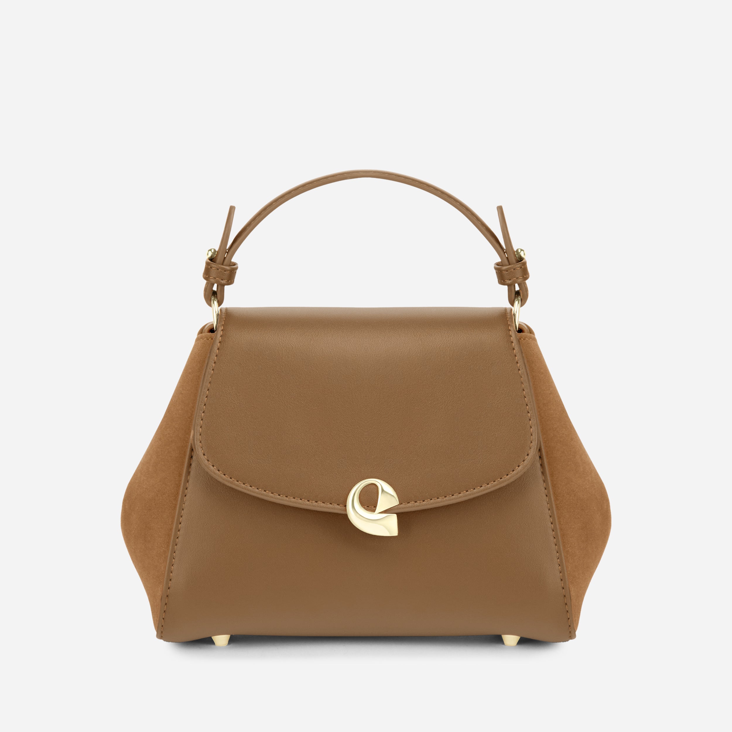Sac Aura Précieuse - Suede camel