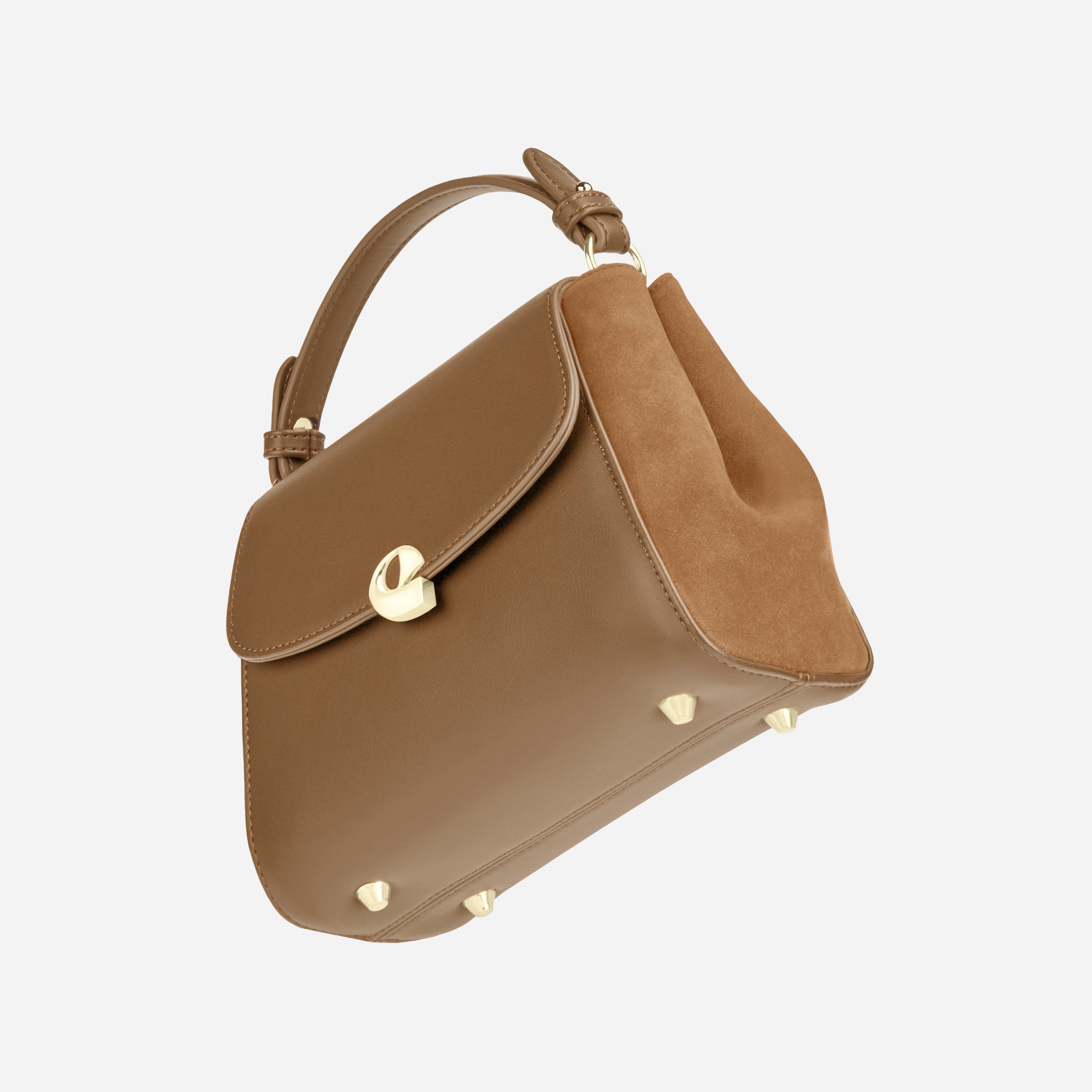 Sac Aura Précieuse - Suede camel