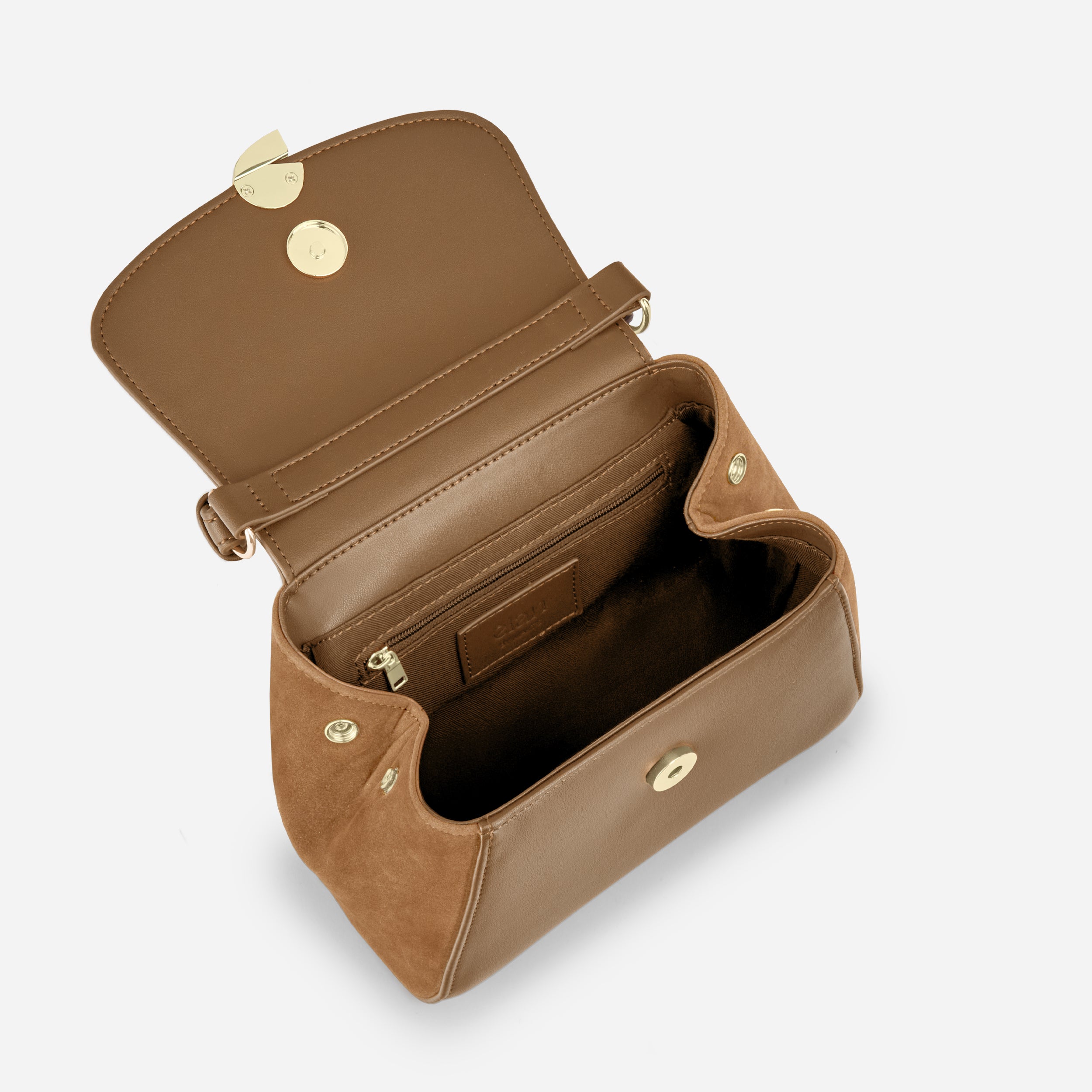 Sac Aura Précieuse - Suede camel