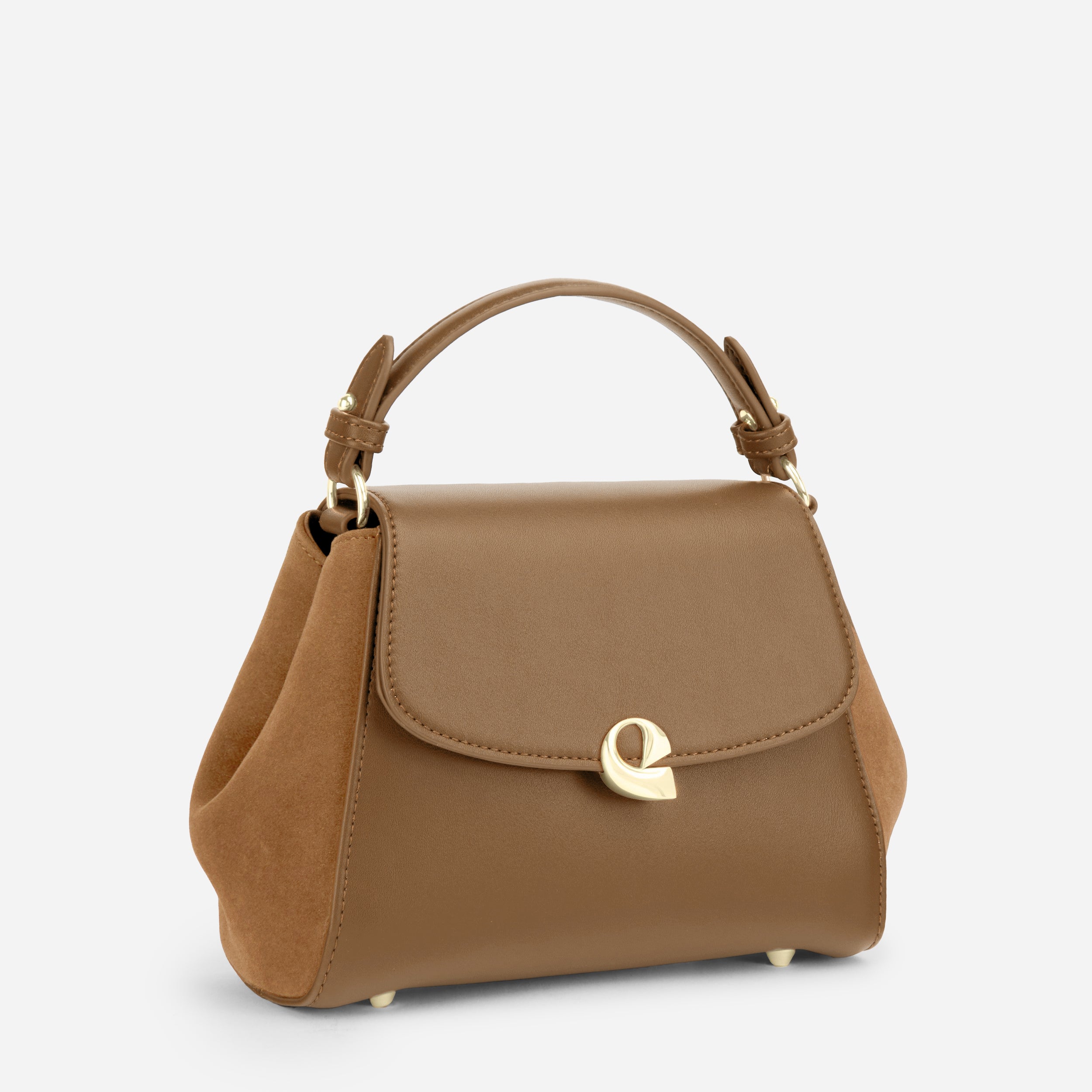 Sac Aura Précieuse - Suede camel