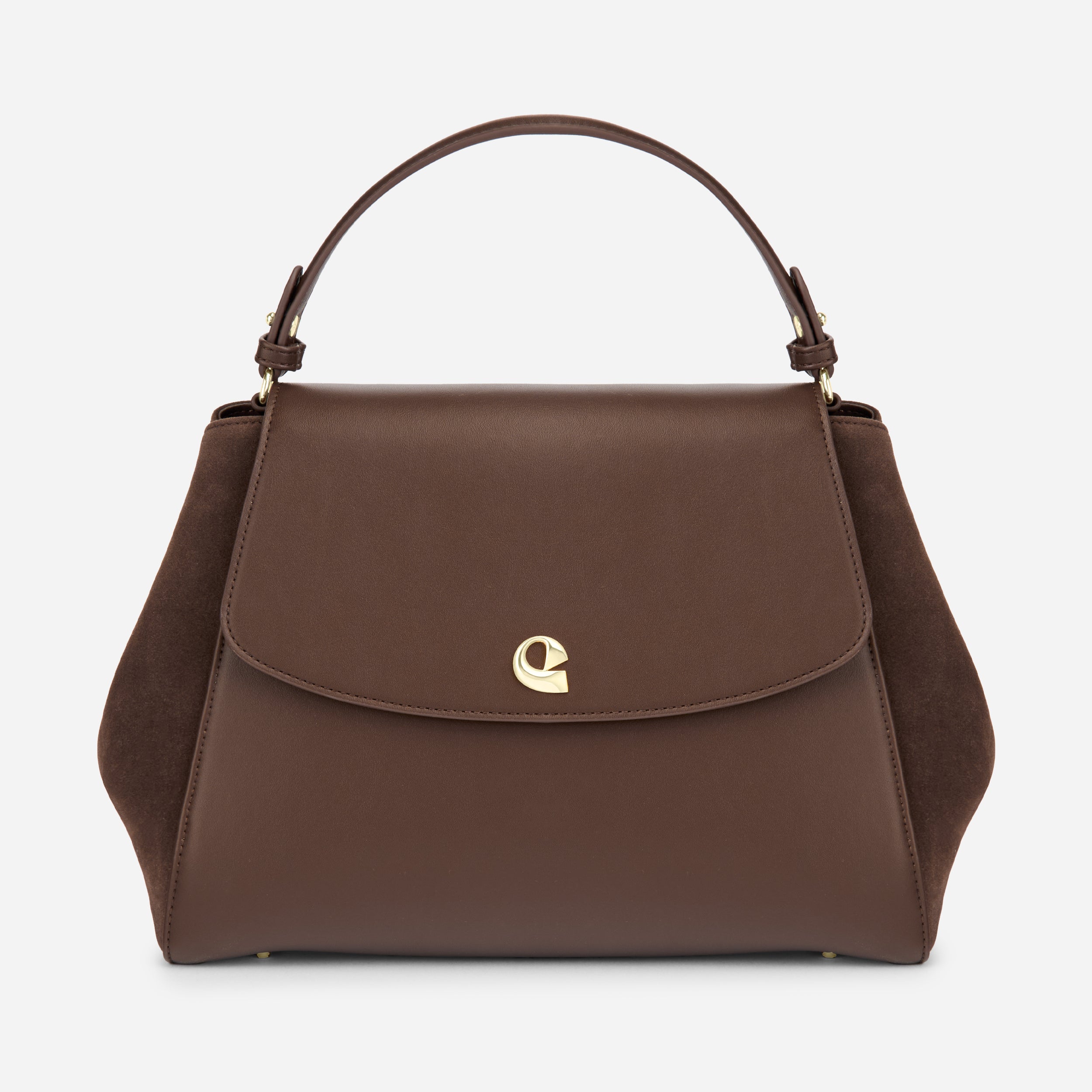 Sac Aura spacieuse suede chocolat
