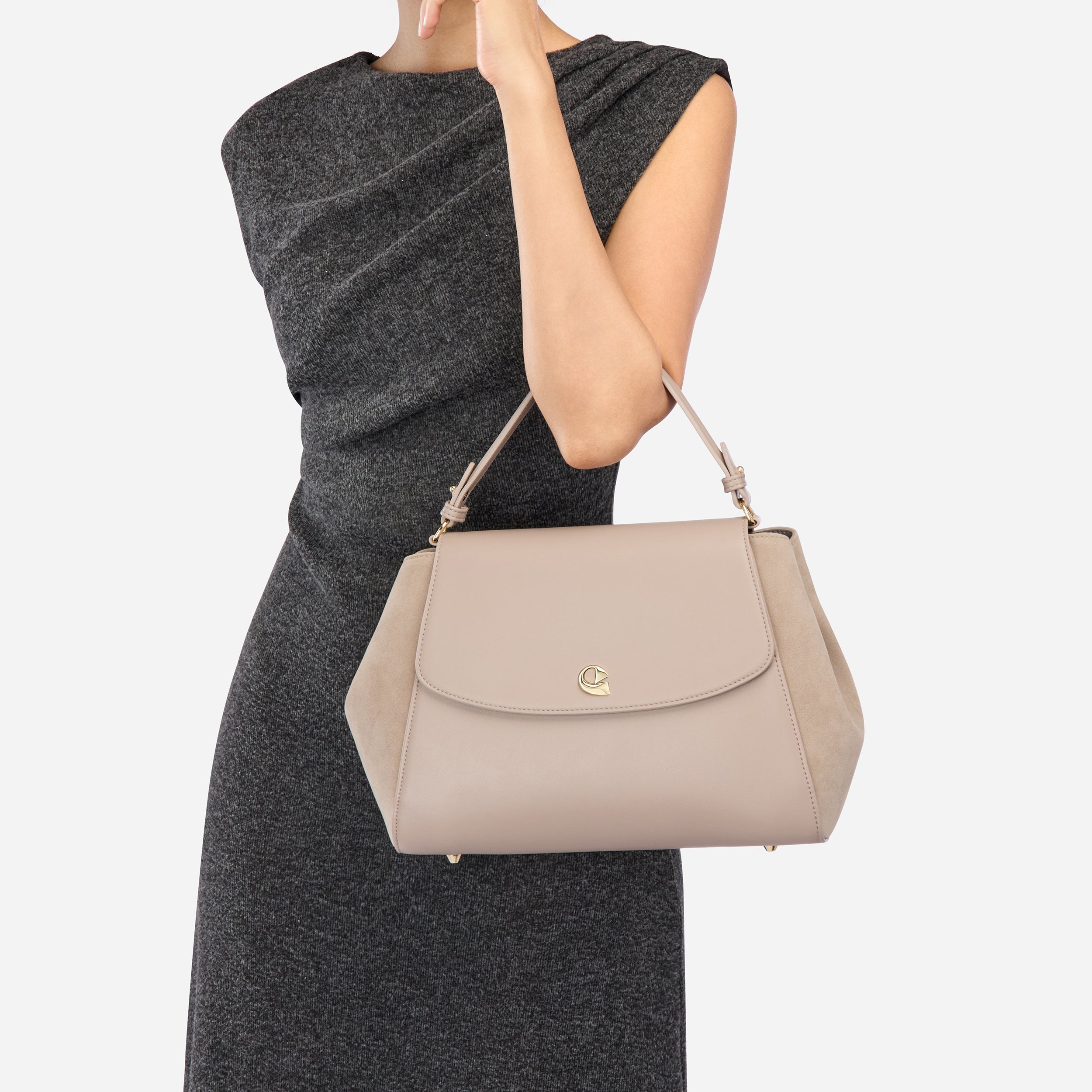 Sac Aura Spacieuse - Suede Sable