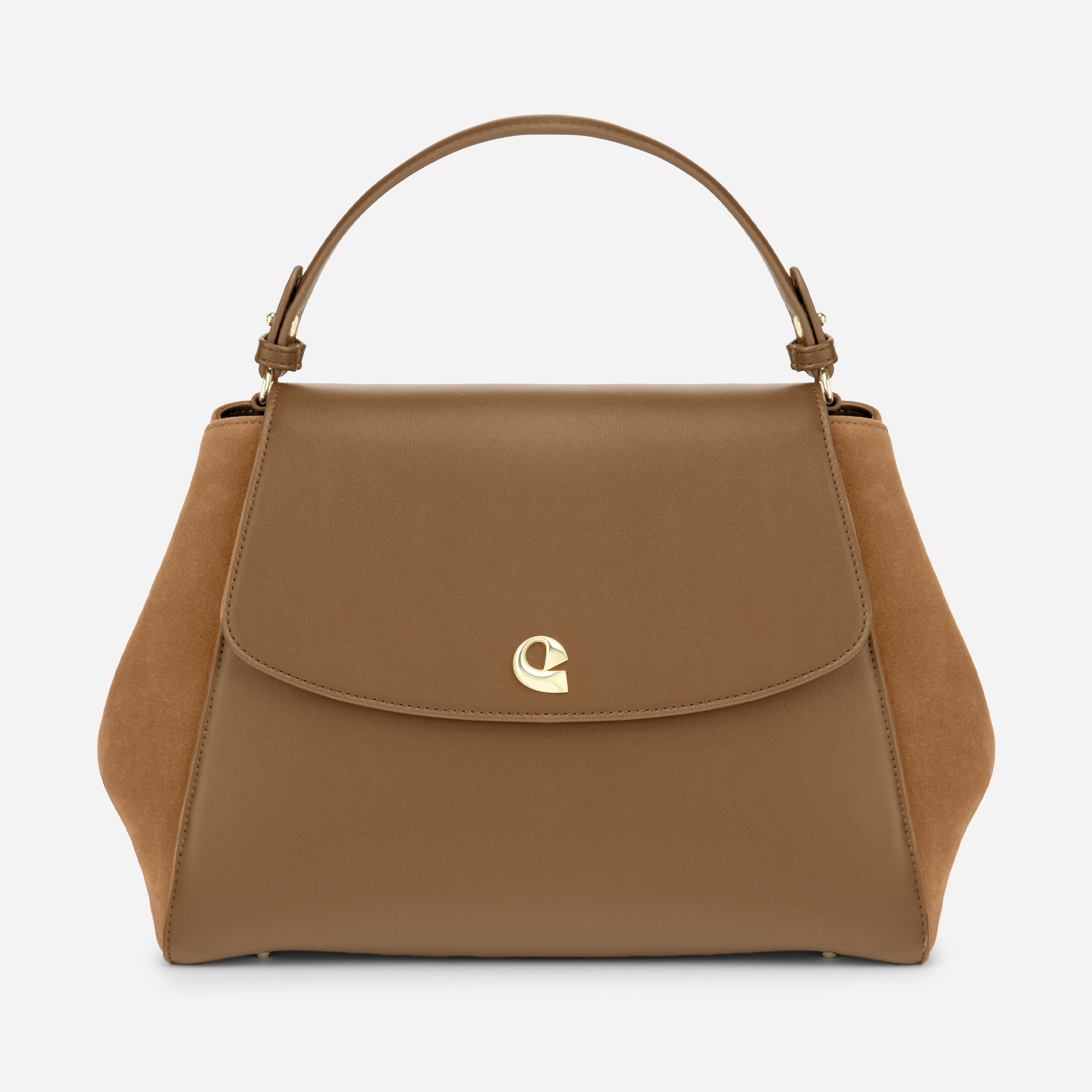 Sac Aura spacieuse - Suede camel
