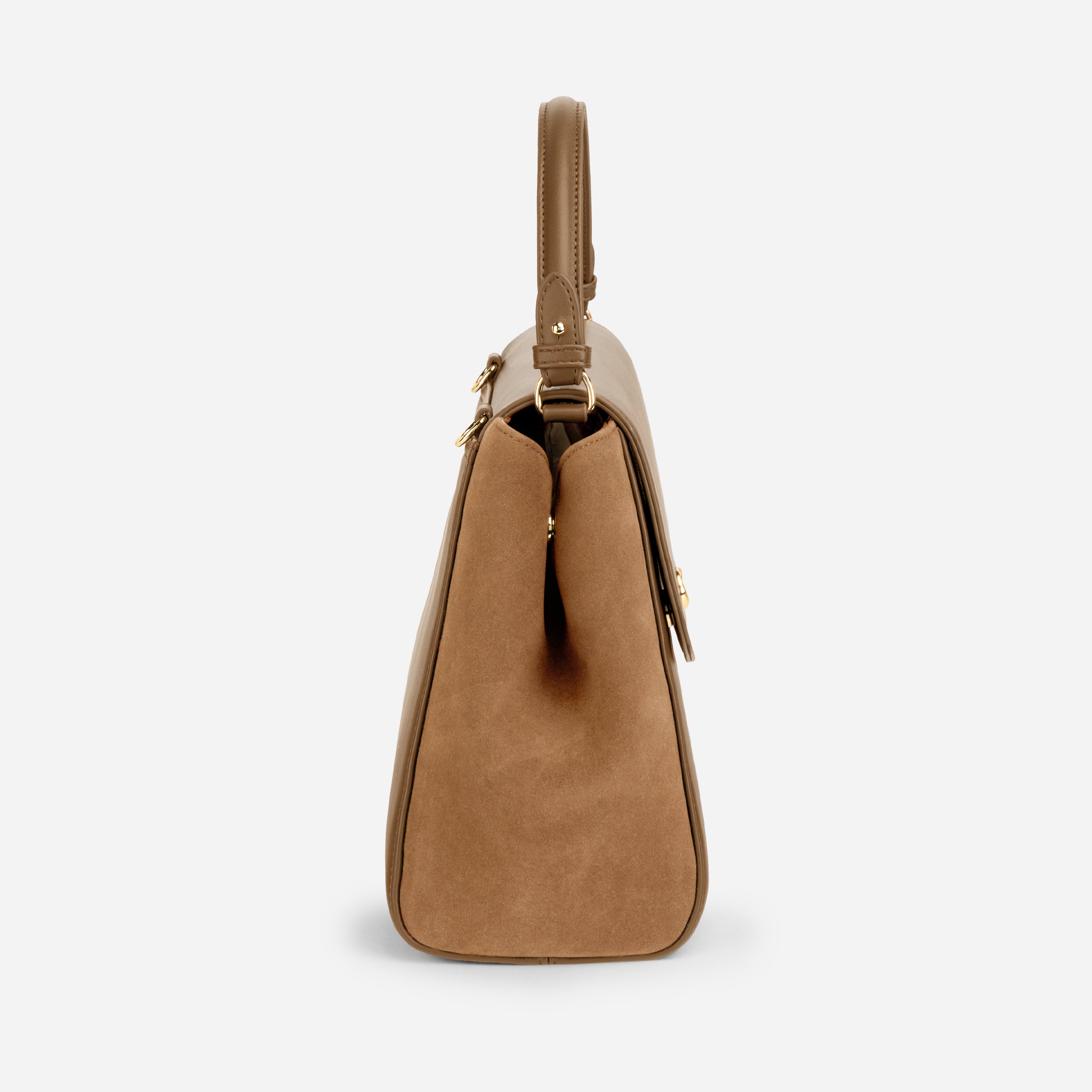 Sac Aura spacieuse - Suede camel