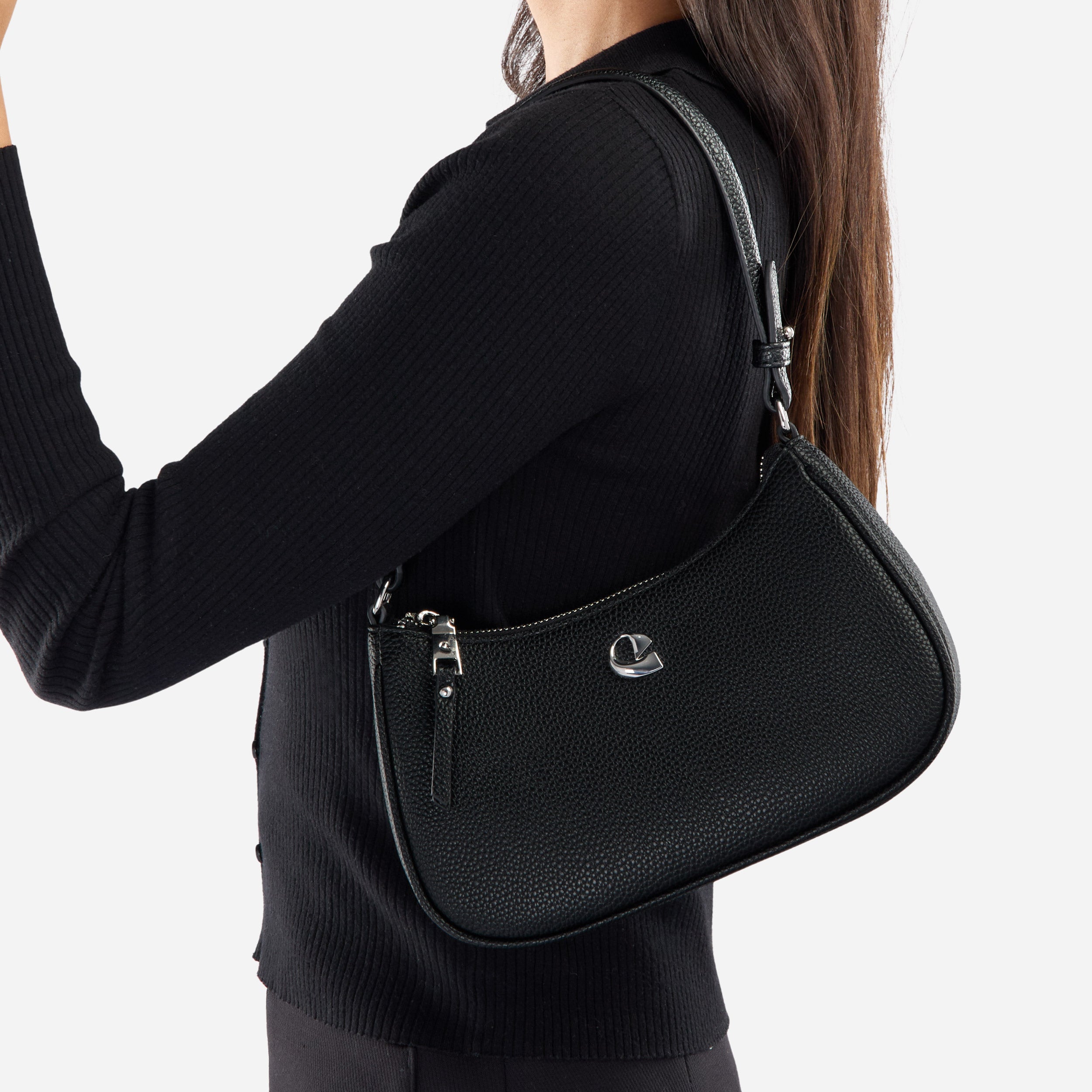 Sac Lune - noir argenté