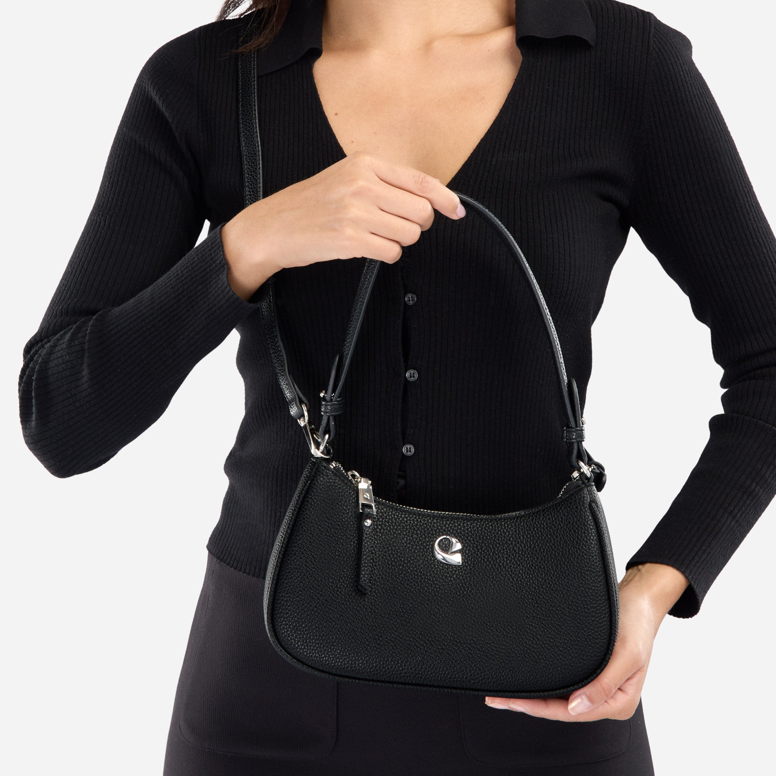 Sac Lune - noir argenté