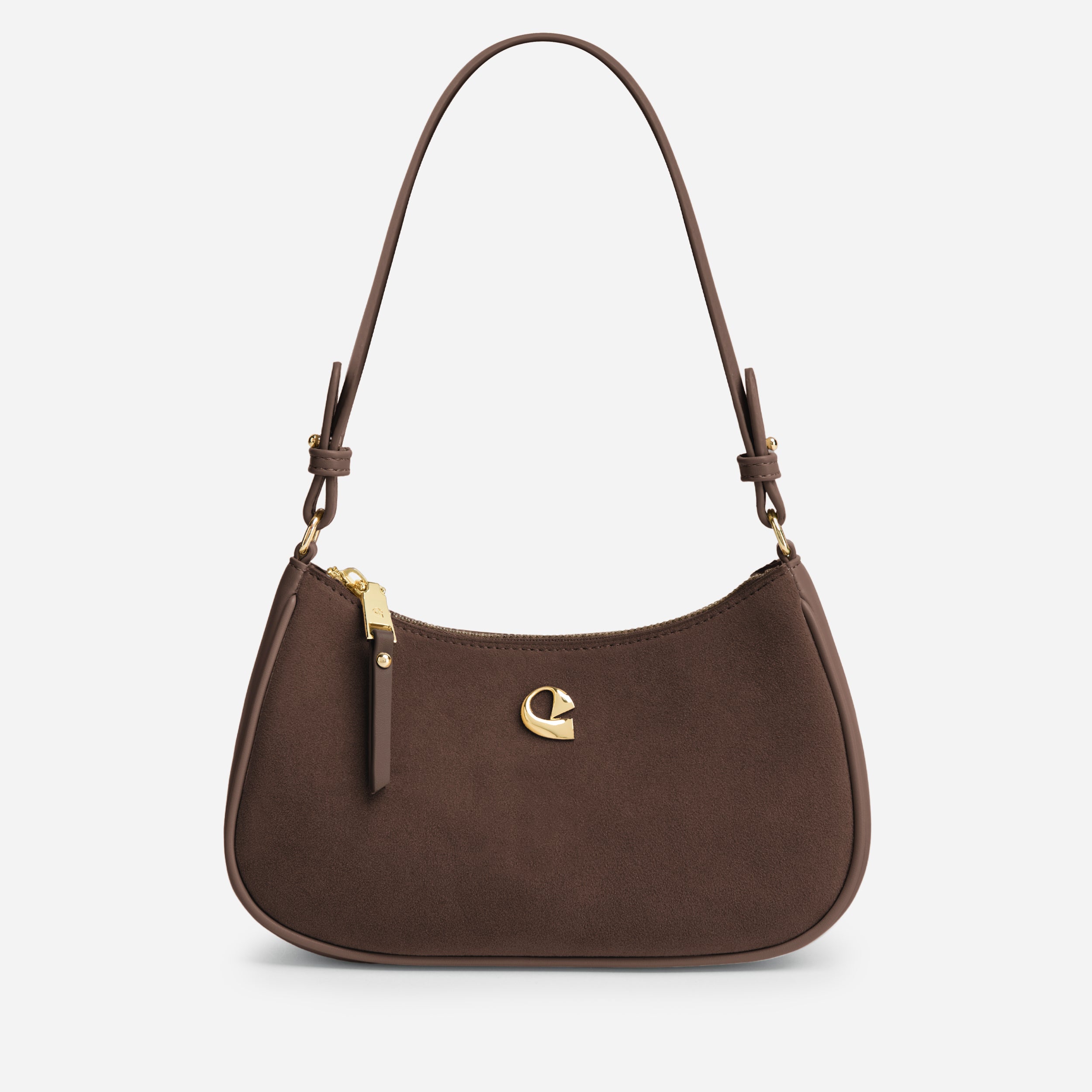 Sac Lune - suede chocolat