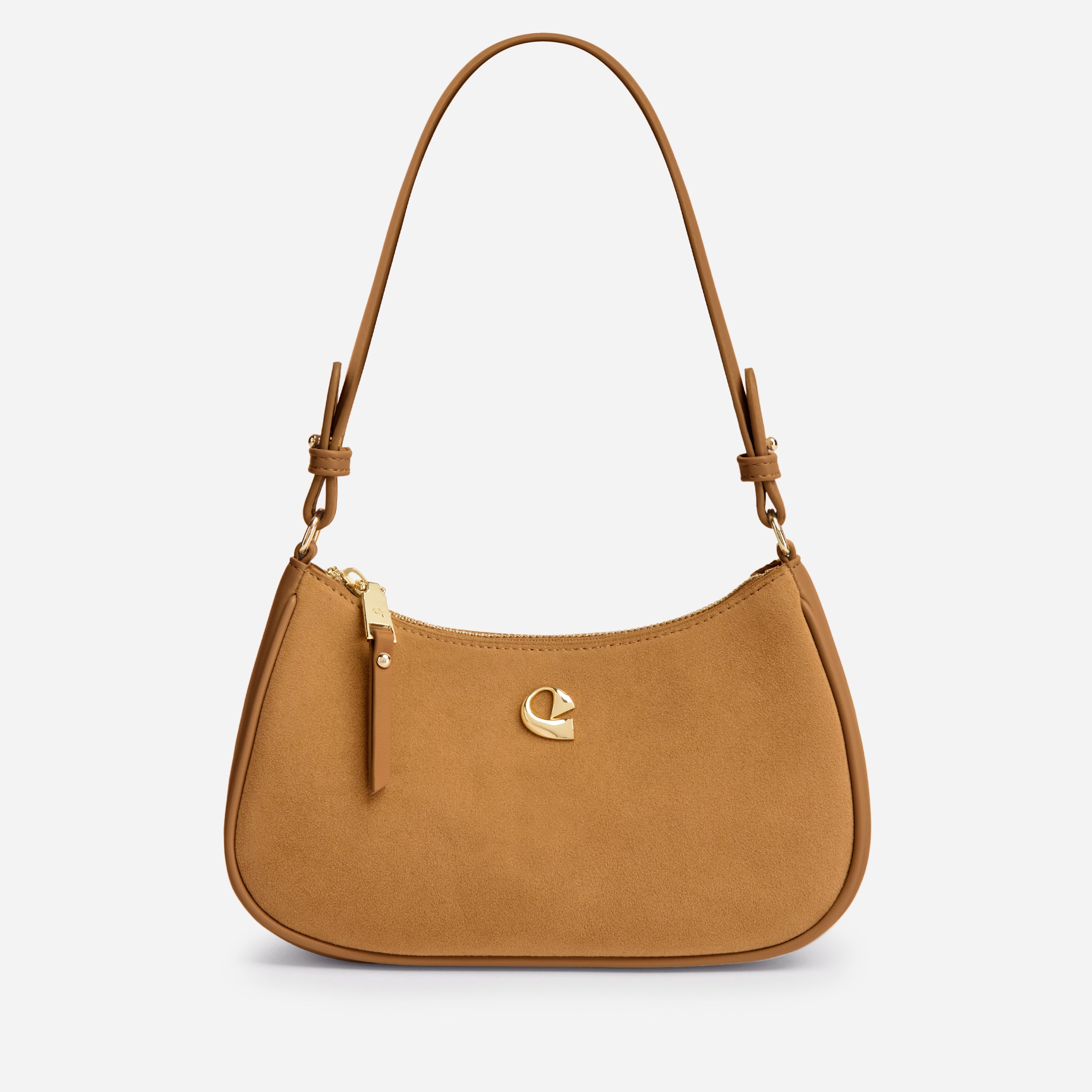 Sac Lune - suede camel