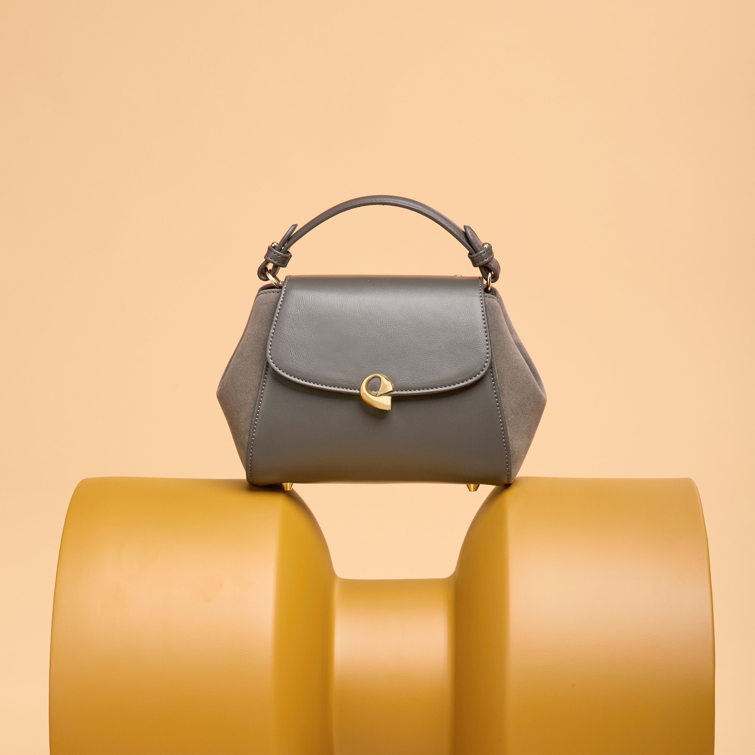 Sac Aura Précieuse - Suede gris graphite