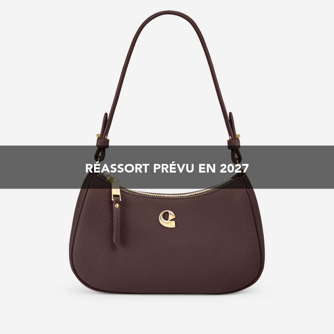 Sac Lune grainé - dark expresso