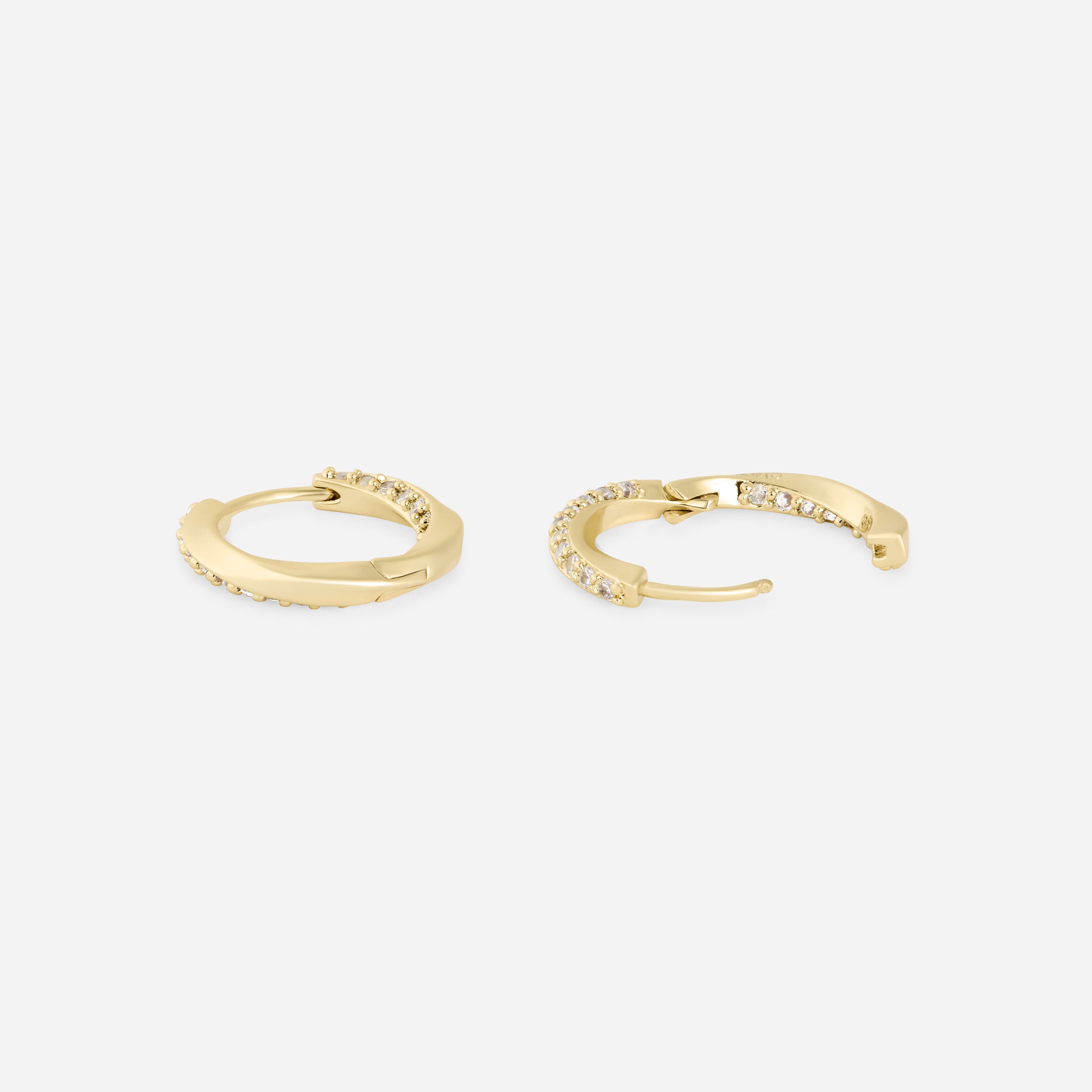 Paire de boucles Infini