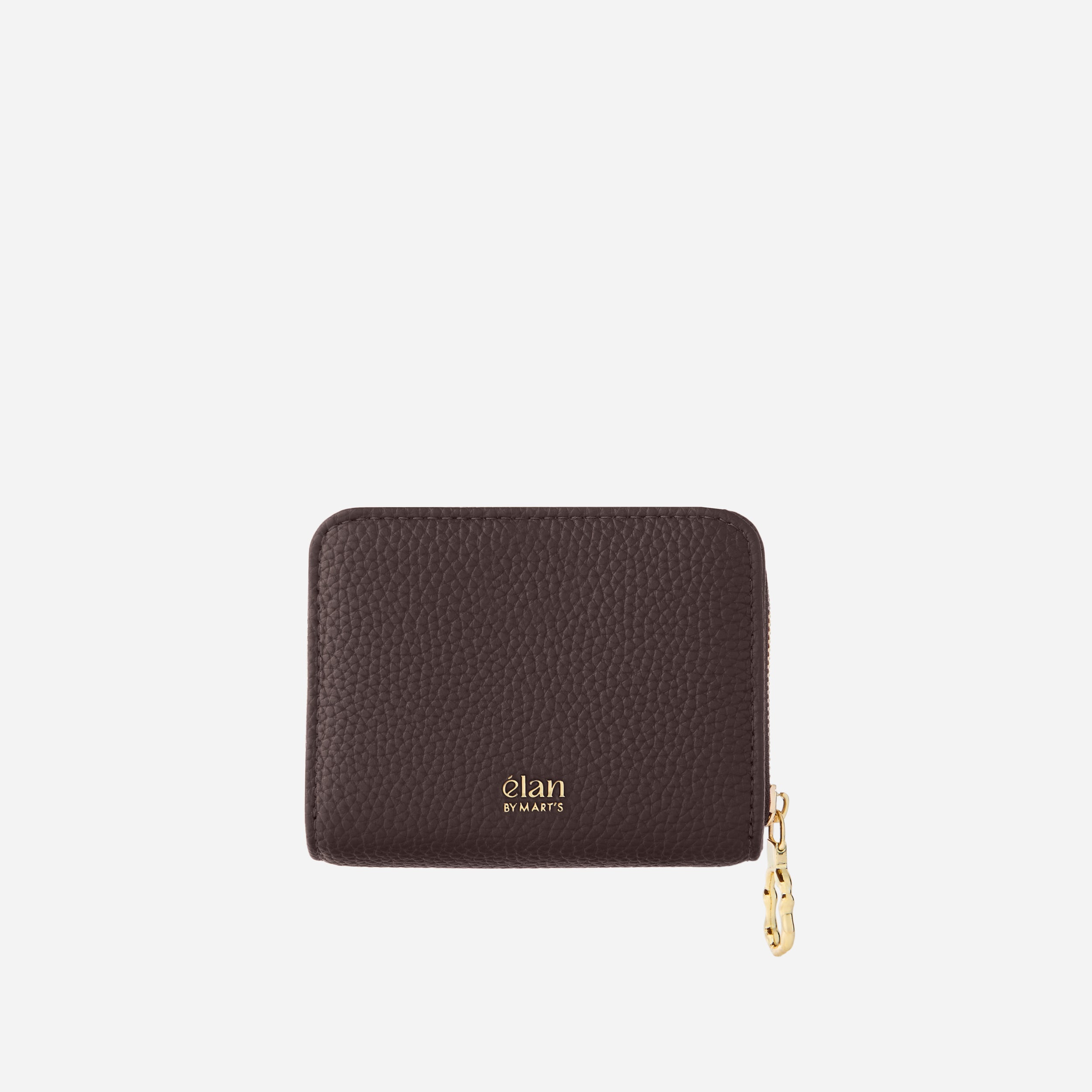 Portefeuille Aura grainé - chocolat