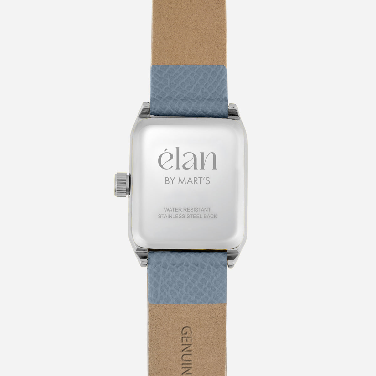 Montre Lune métallisée - bleu clair