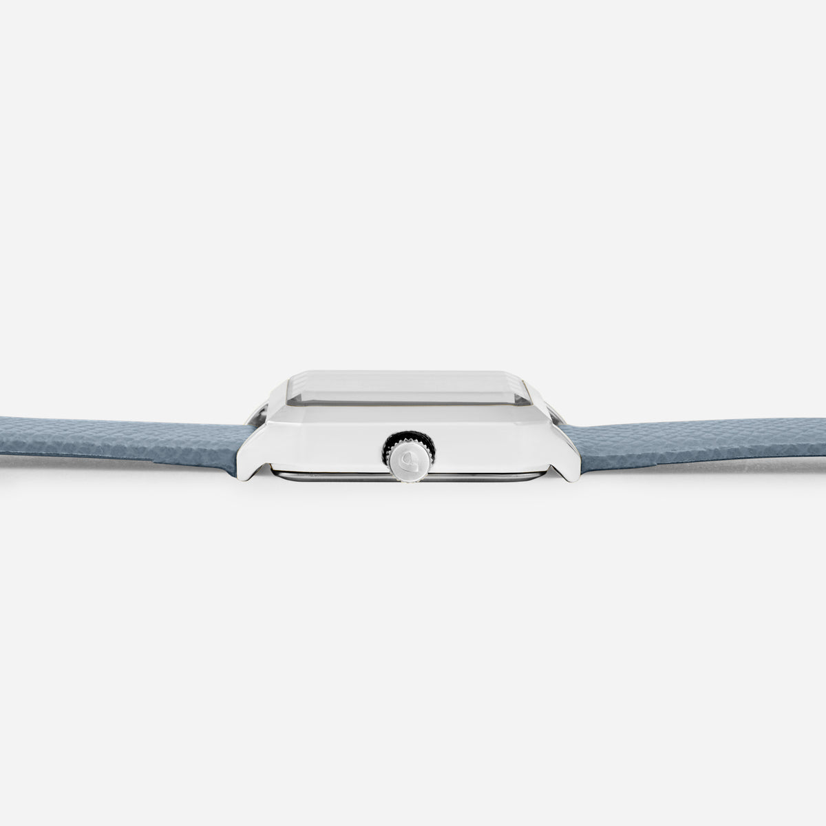 Montre Lune métallisée - bleu clair
