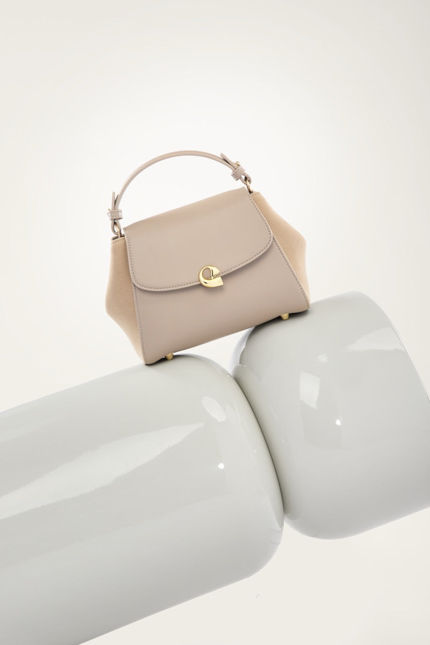 Sac Aura précieuse suede sable