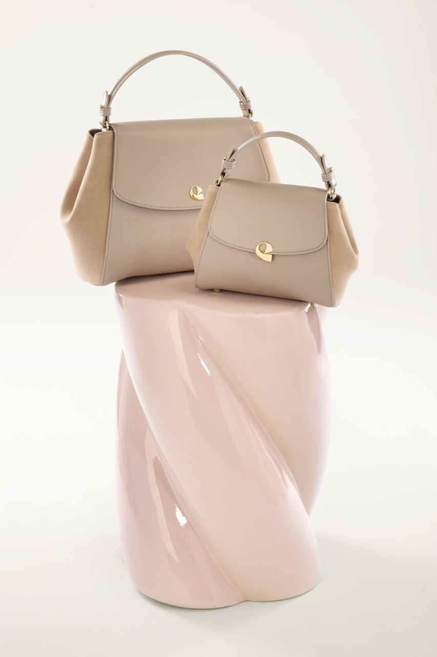 Sac Aura précieuse suede sable