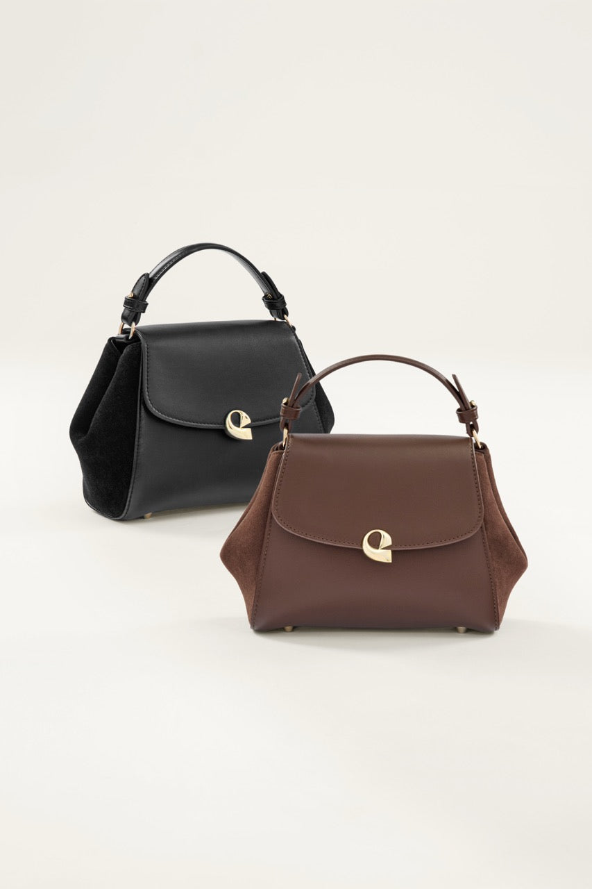 Sac Aura précieuse suede noir