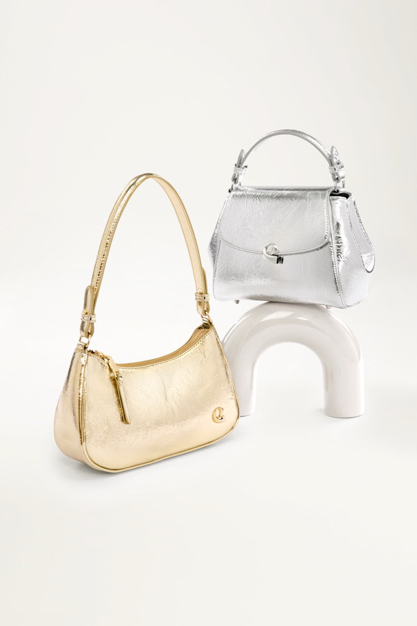 Sac Aura précieuse naplack argenté