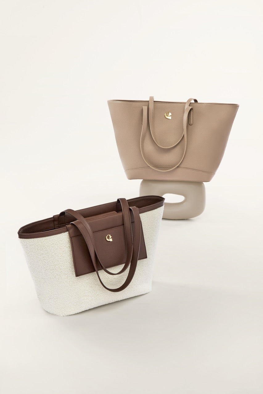 Sac Éclipse nuage ivoire & marron