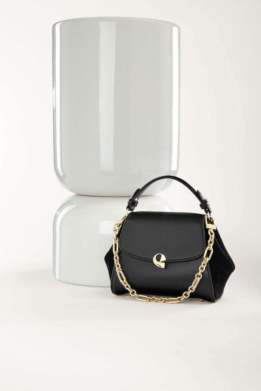 Sac Aura précieuse suede noir