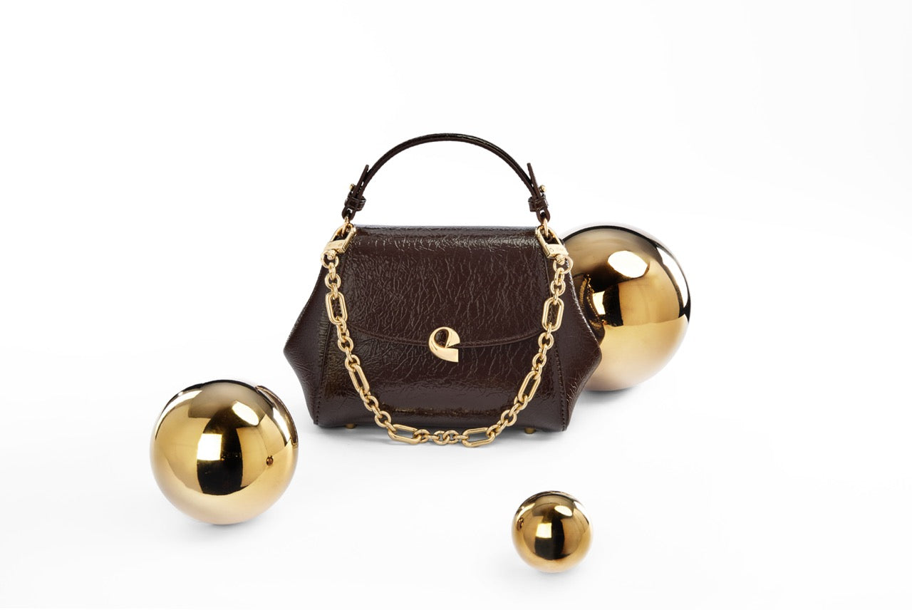 Sac Aura précieuse naplack châtaigne