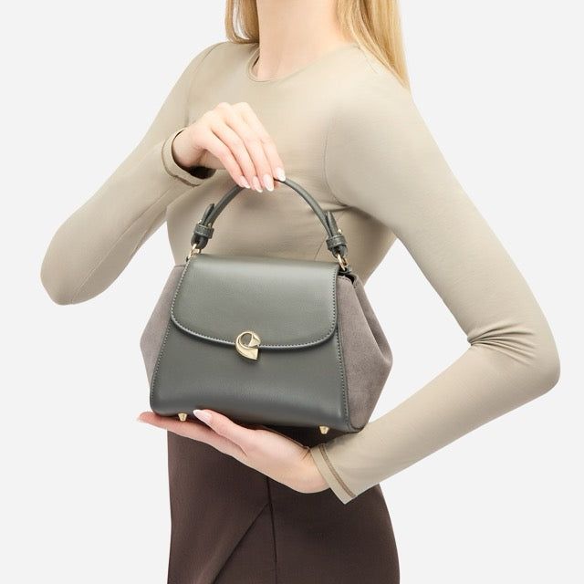 Sac Aura Précieuse - Suede gris graphite