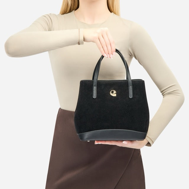 Sac Céleste mini Suede - noir