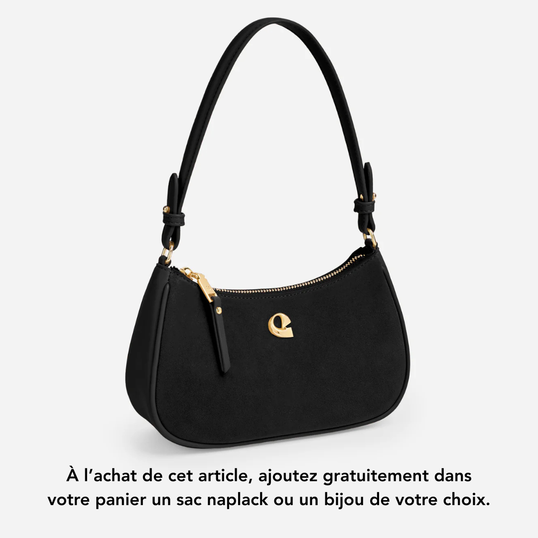 Sac Lune - suede noir
