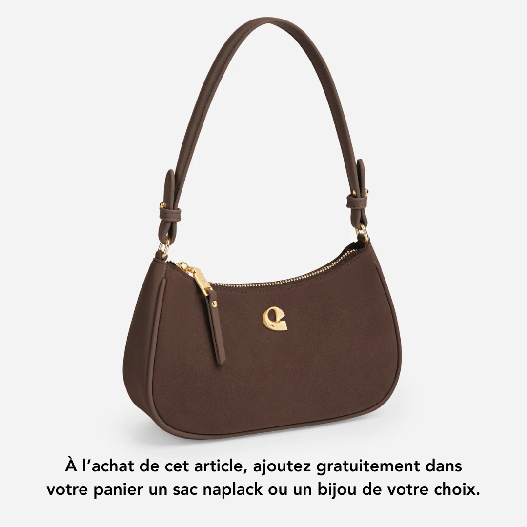 Sac Lune - suede chocolat
