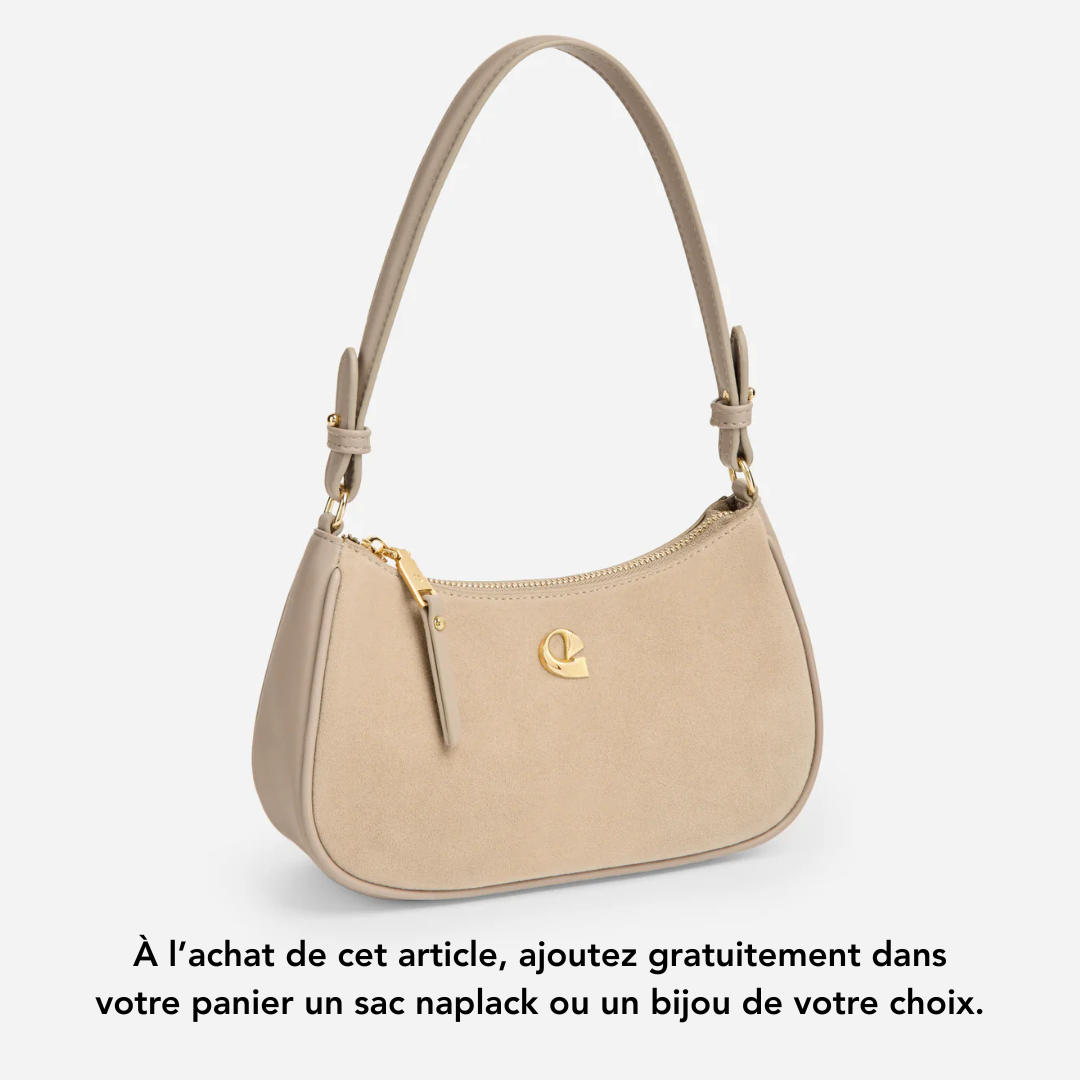 Sac Lune - suede sable